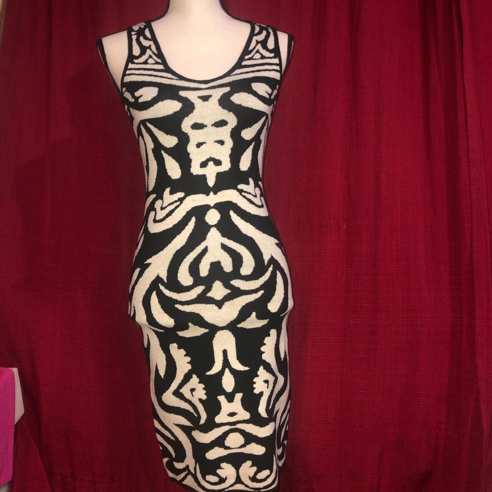 Alloy Apparel Black and Ivory Dress
